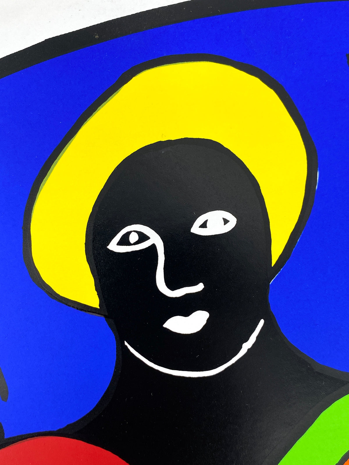 Großes Ausstellungsplakat "Nana Fontaine" von Niki de Saint Phalle (1930–2002), Siebdruck / Serigrafie aus dem Jahr 1994