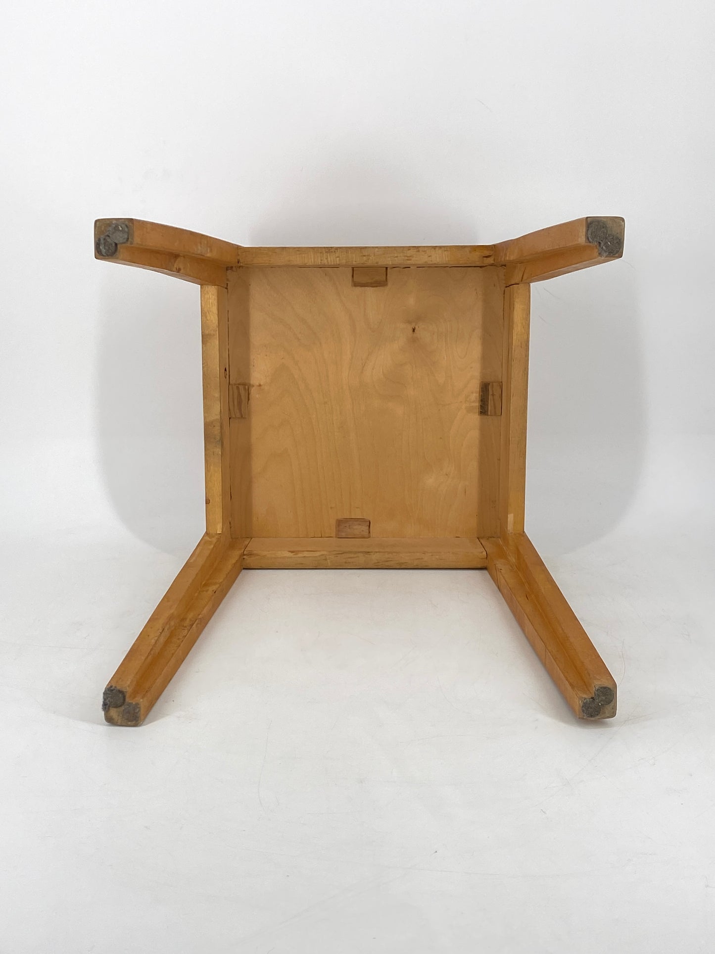 Mid Century Holz Hocker oder Beistelltisch, 1960er