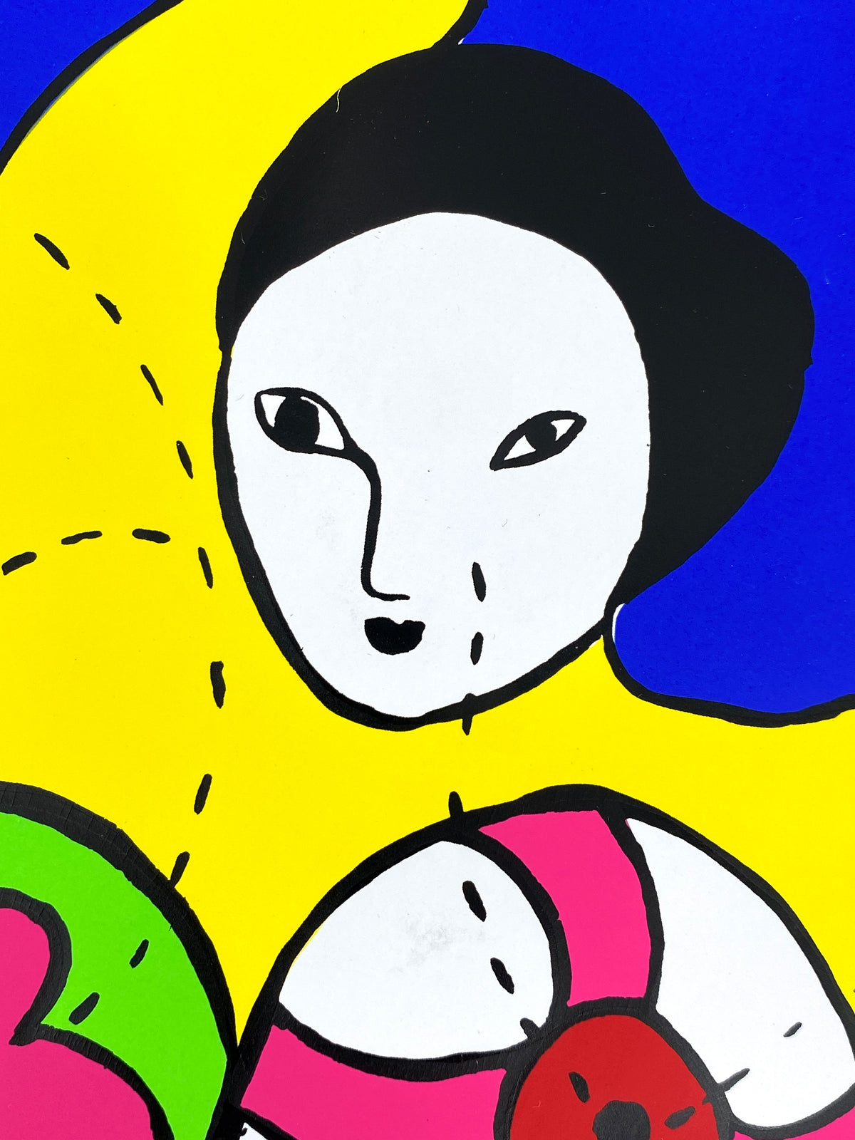 Großes Ausstellungsplakat "Nana Fontaine" von Niki de Saint Phalle (1930–2002), Siebdruck / Serigrafie aus dem Jahr 1994