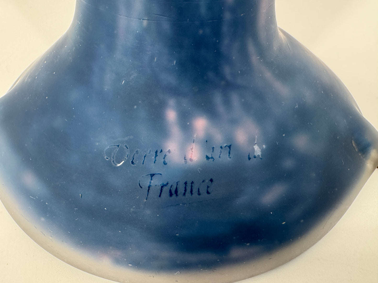Pilzlampe, Mundgeblasen, Made in France, Art Deco