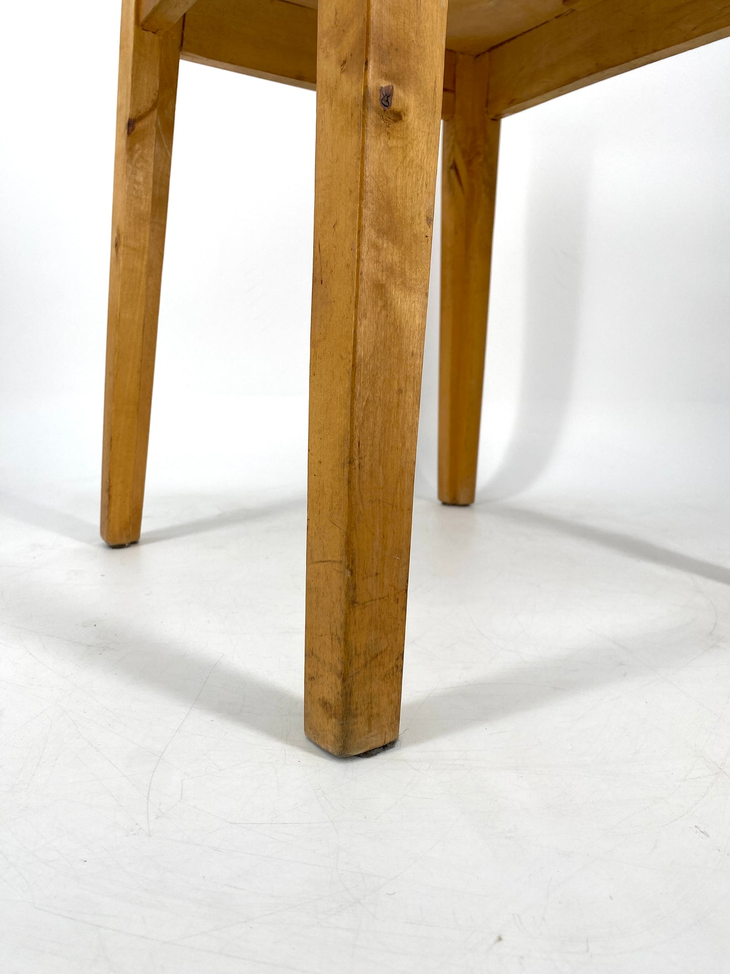 Mid Century Holz Hocker oder Beistelltisch, 1960er