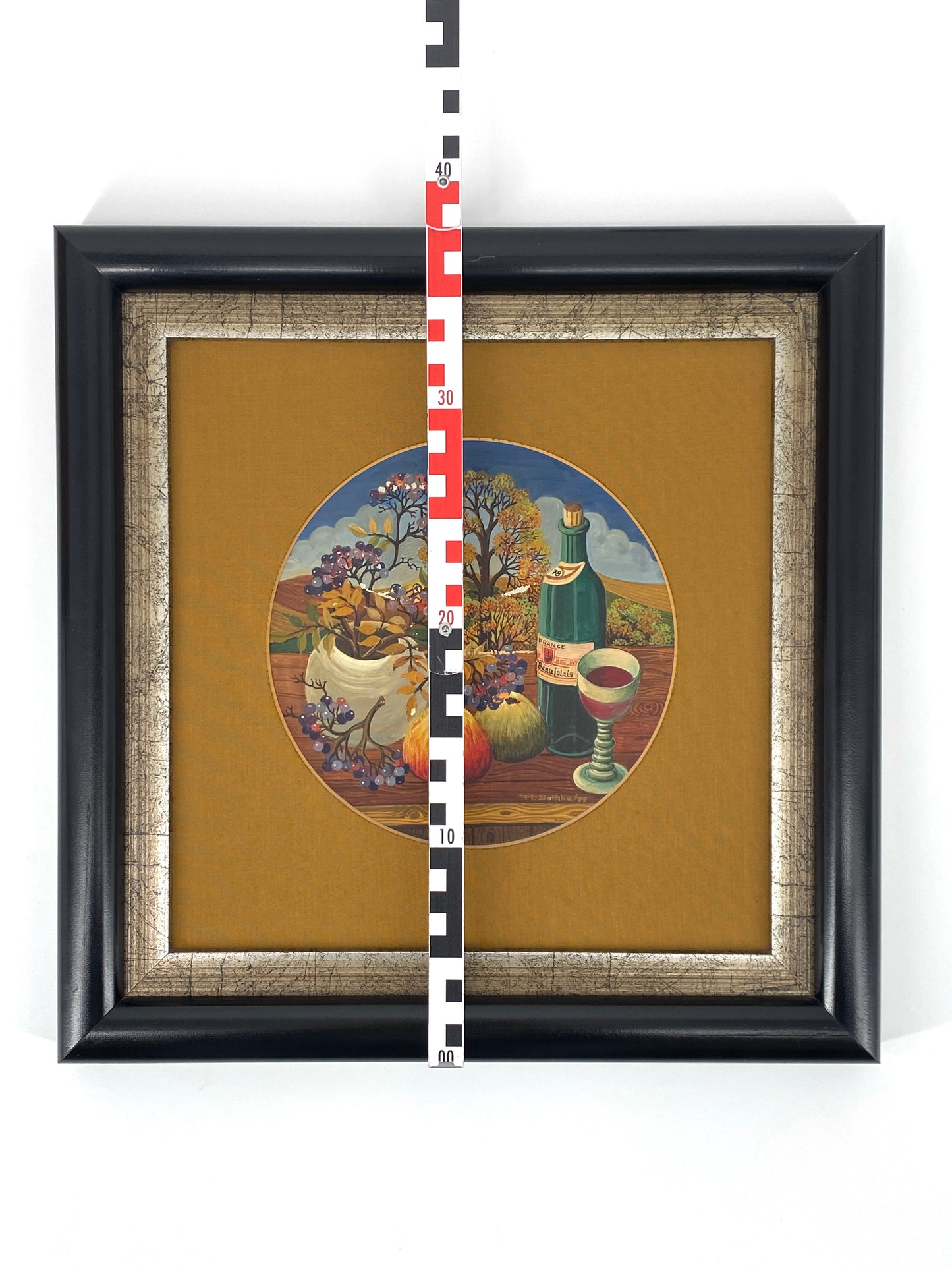 Naive Gemäldereihe "Jahreszeiten" in Rahmen von A. Bethke, 1979