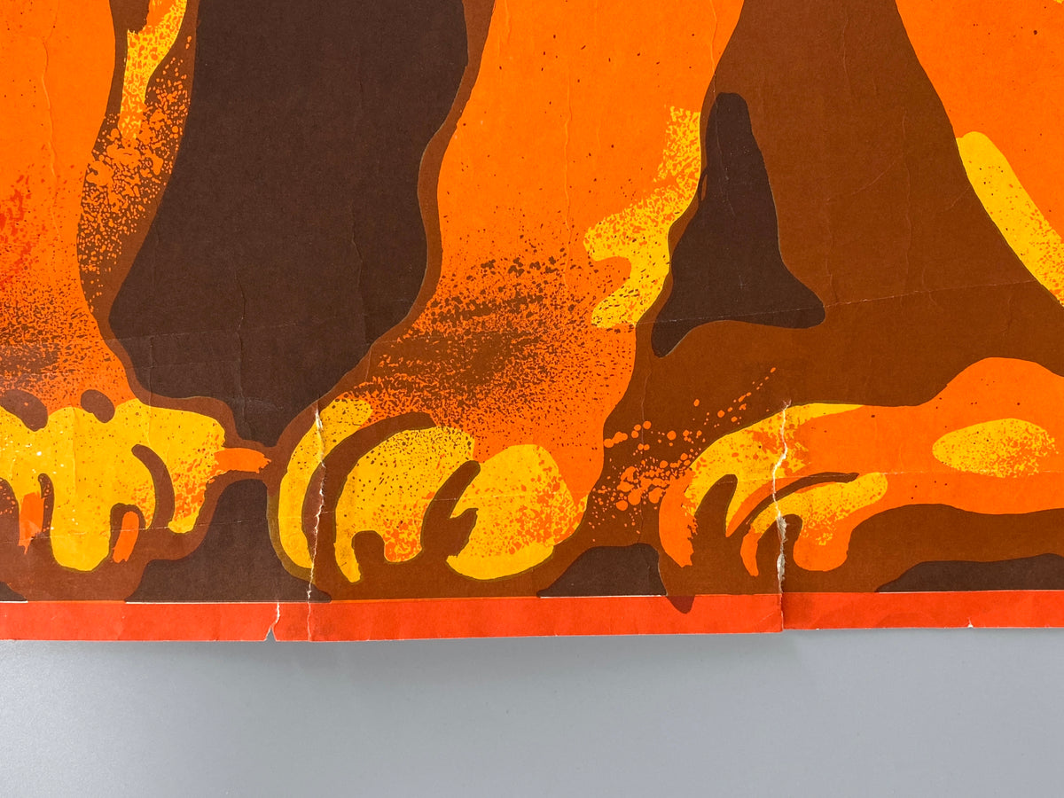 Polnisches Künstlerplakat "Para iwów (Löwenpaar)" von Waldemar Świerzy (1931–2013) aus der Reihe "Cyrk", 1975