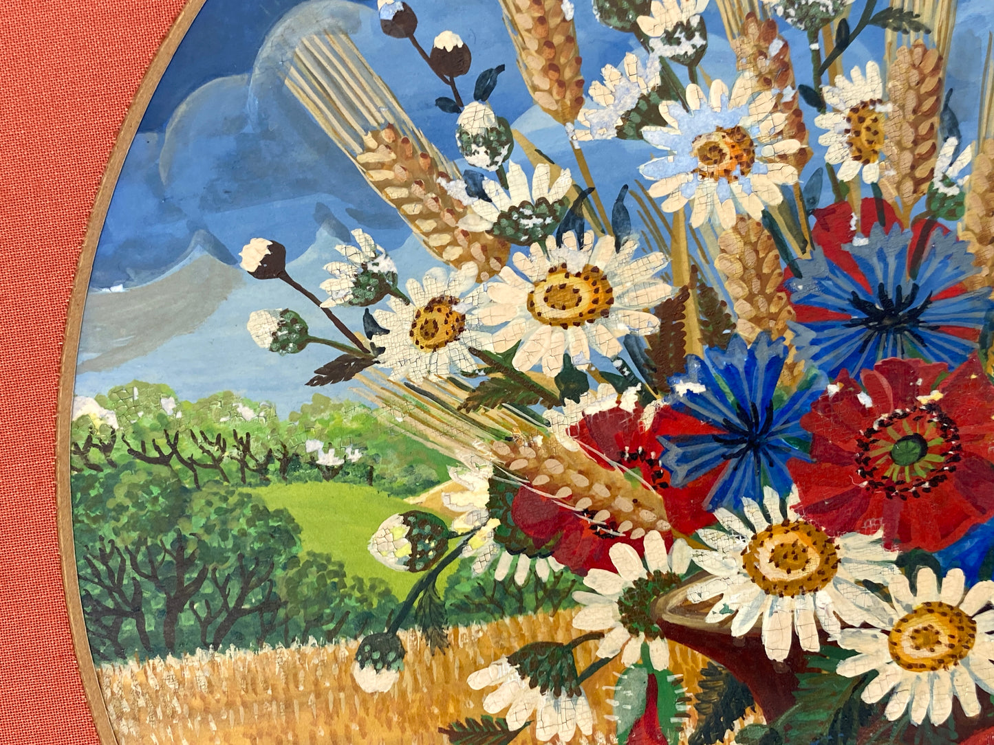 Naive Gemäldereihe "Jahreszeiten" in Rahmen von A. Bethke, 1979