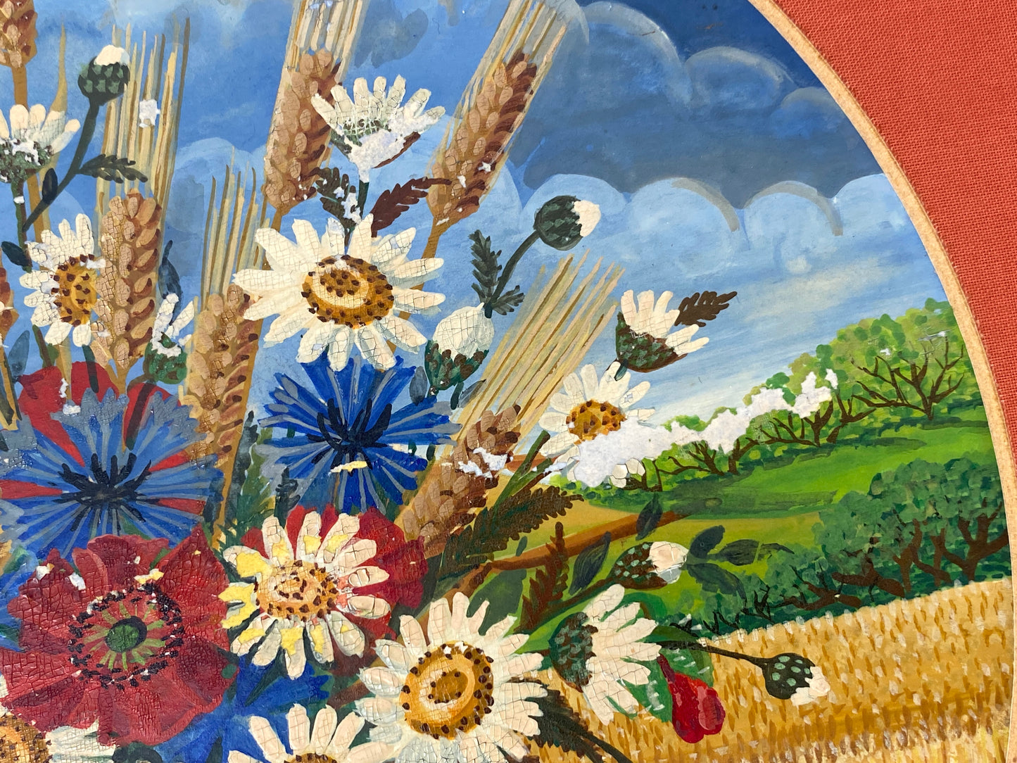 Naive Gemäldereihe "Jahreszeiten" in Rahmen von A. Bethke, 1979