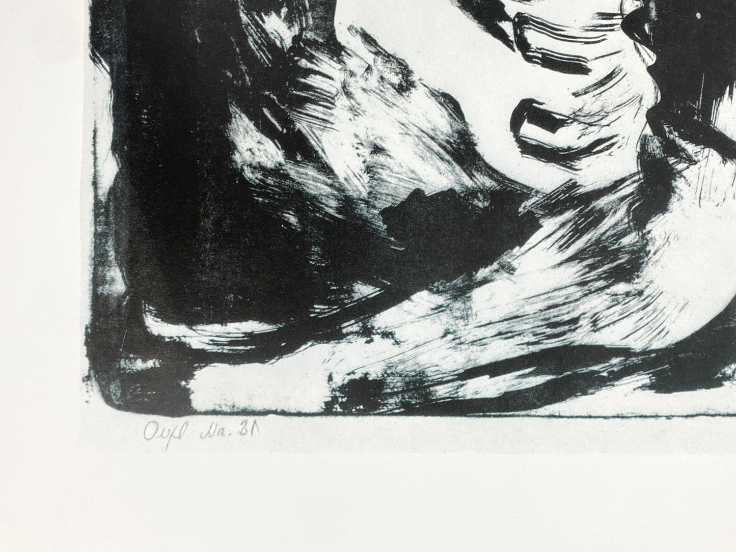 Ausstellungsplakat "Graphik Emil Nolde" für die Nolde-Stiftung Seebüll, Neukirchen aus dem Jahr 1985
