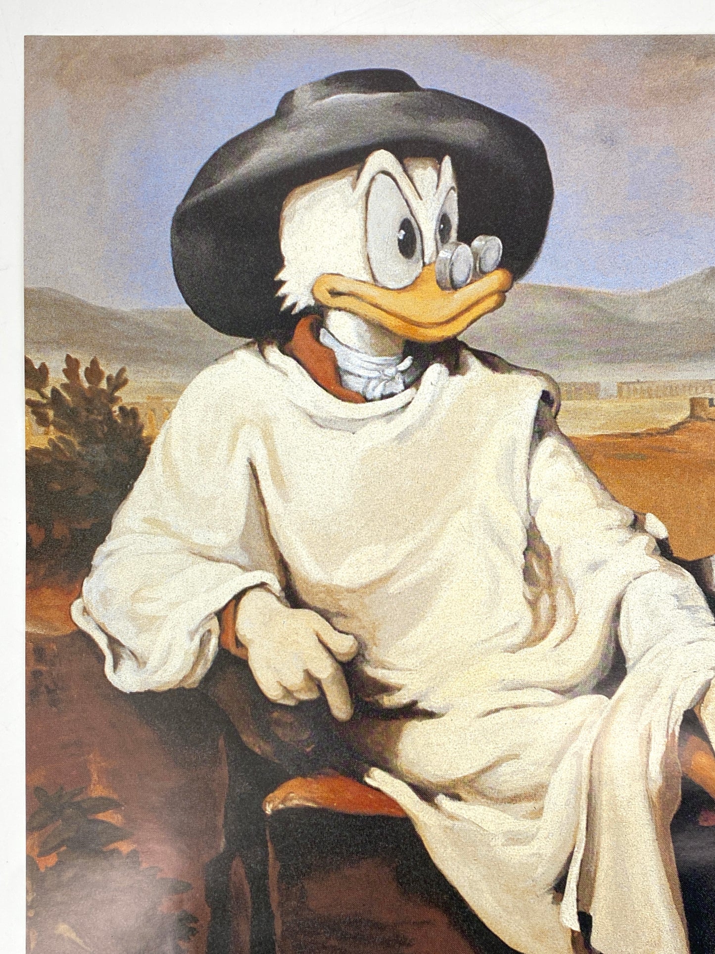 Poster "Dagobert Duck als Goethe" nach dem Gemälde von Tischbein, Offsetdruck