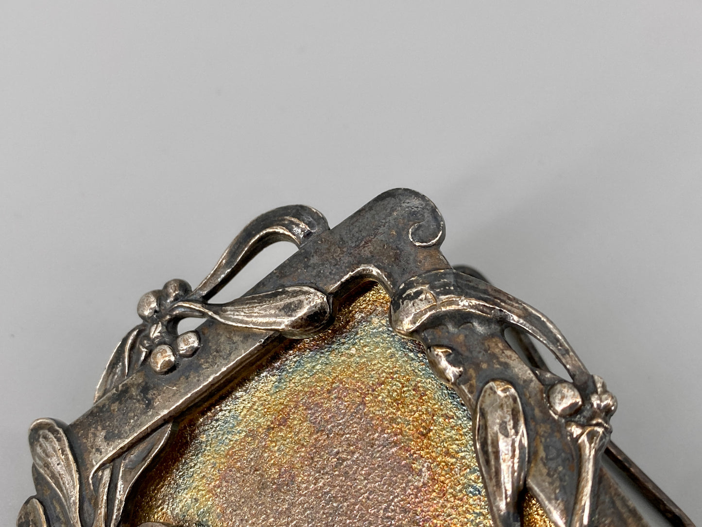 Jugendstil Standbilderrahmen mit Mistelornametik, 1920er Jahre