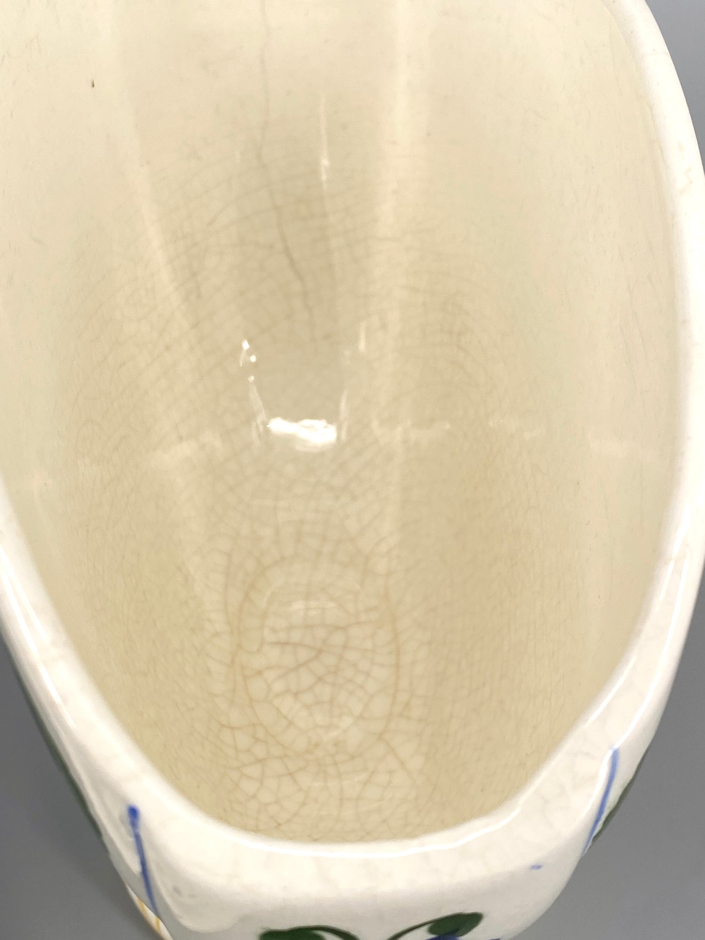 schöne handbemalte Steckvase von Aluminia, Dänemark, 1920er