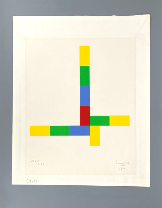 Signierter und nummerierter Farbsiebdruck von Max Bill (1908‒1994), 1969