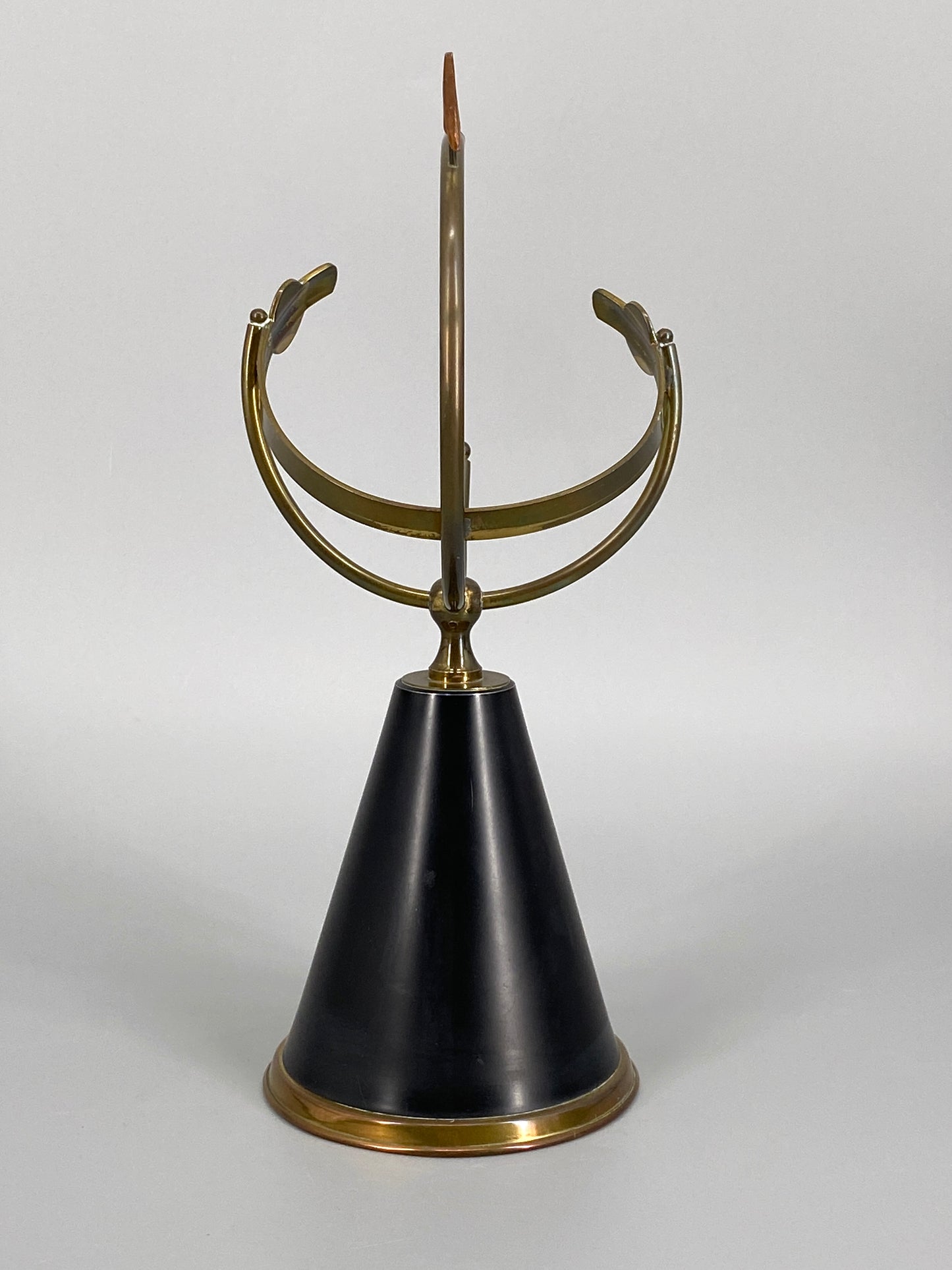 Sonnenuhr Modell aus Messing, Dänemark, 1950er
