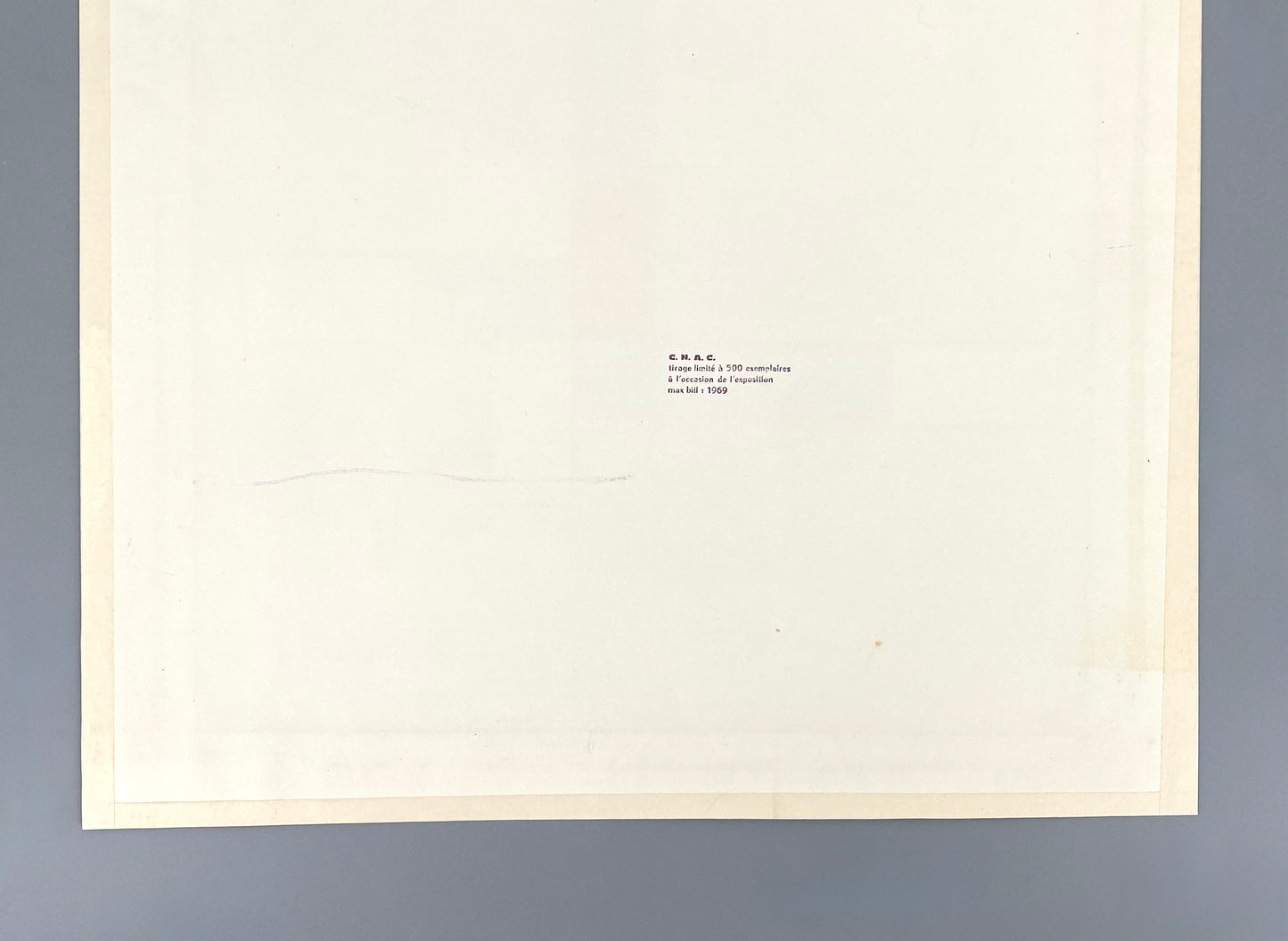 Signierter und nummerierter Farbsiebdruck von Max Bill (1908‒1994), 1969