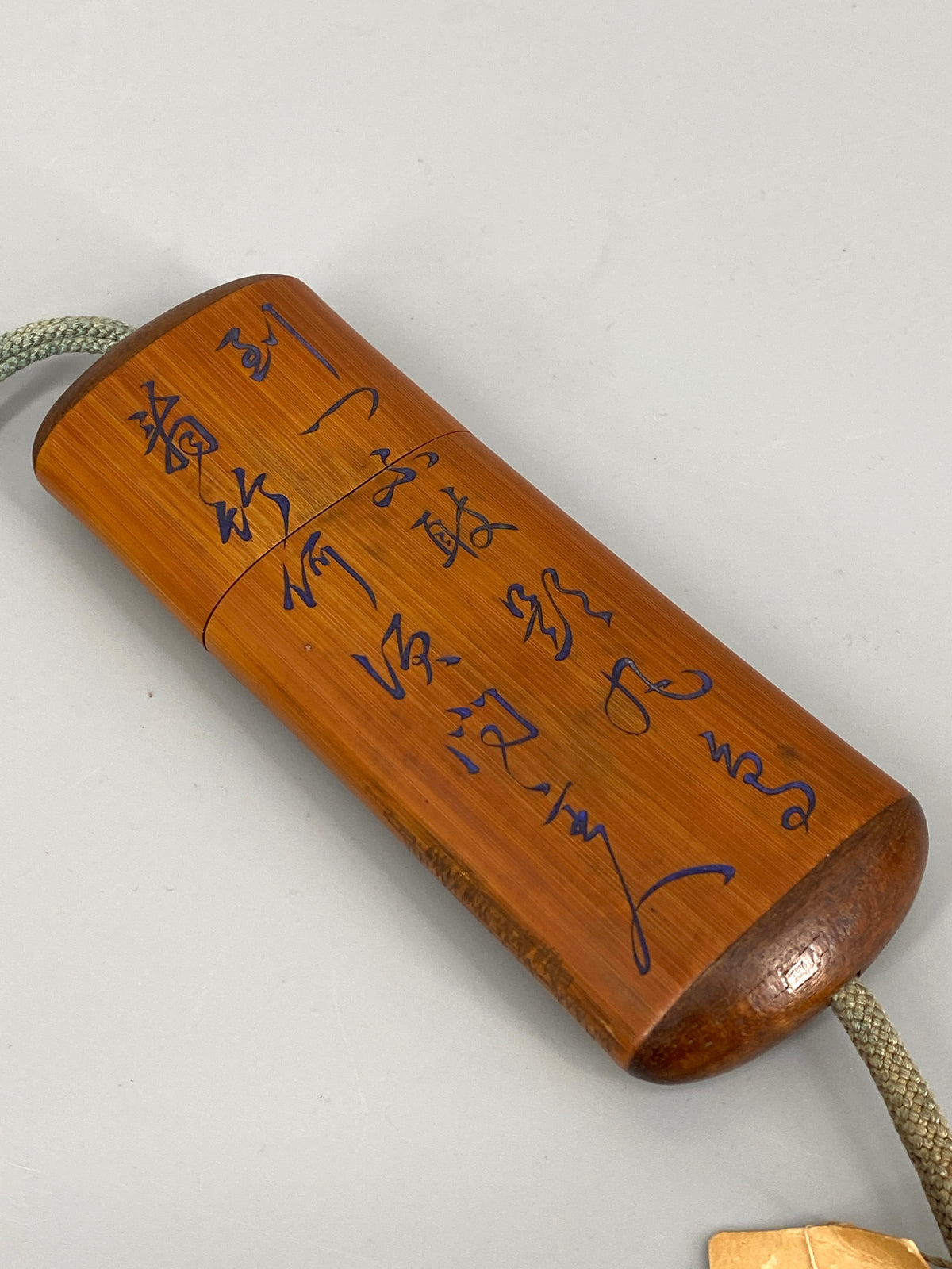 antike, chinesische Brille mit Holzetui, China, 19. Jhd