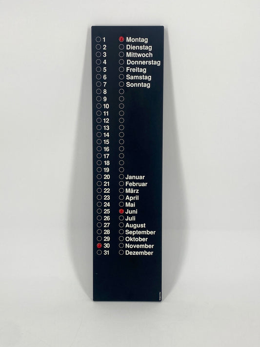 Ewiger Kalender von U. Hau Design, Postmodern 80/90er Jahre