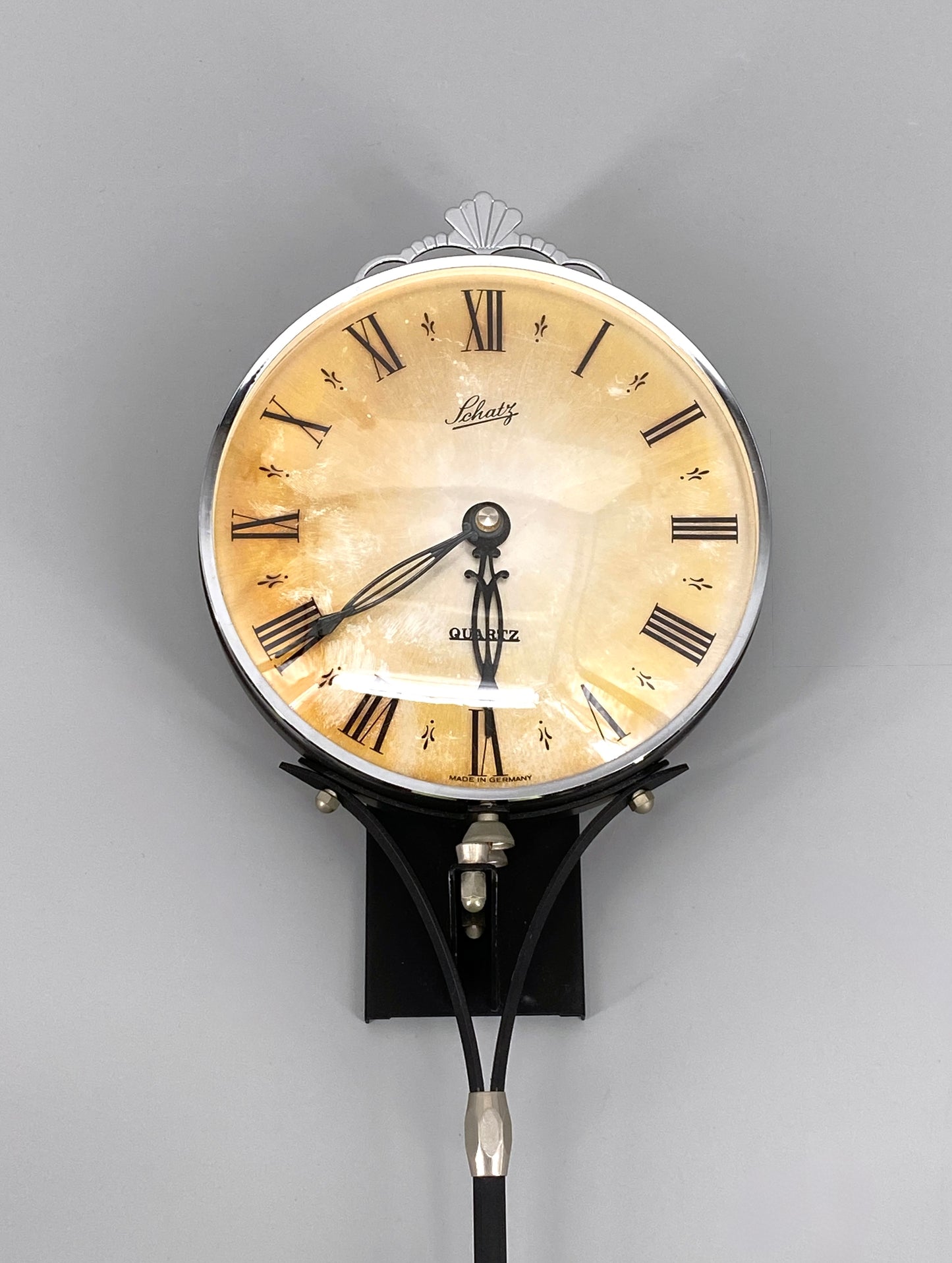 Wanduhr mit Quartz Uhrwerk von Schatz, West-Deutschland
