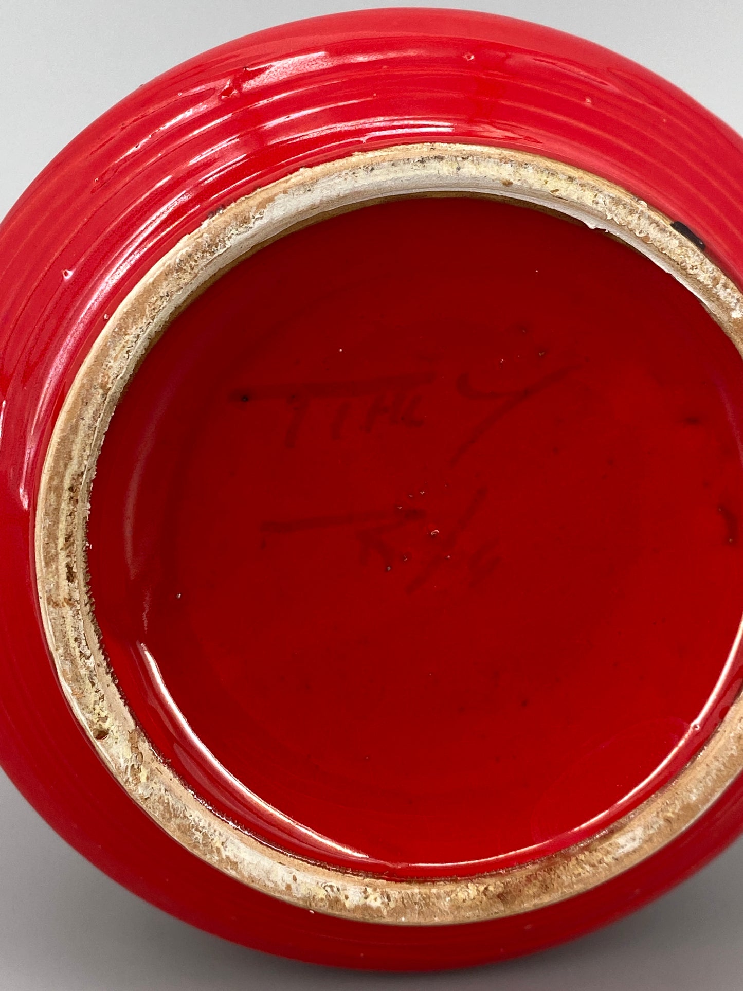 Vase Rimini Rosso von Aldo Londi für Bitossi, Italien, 1960er