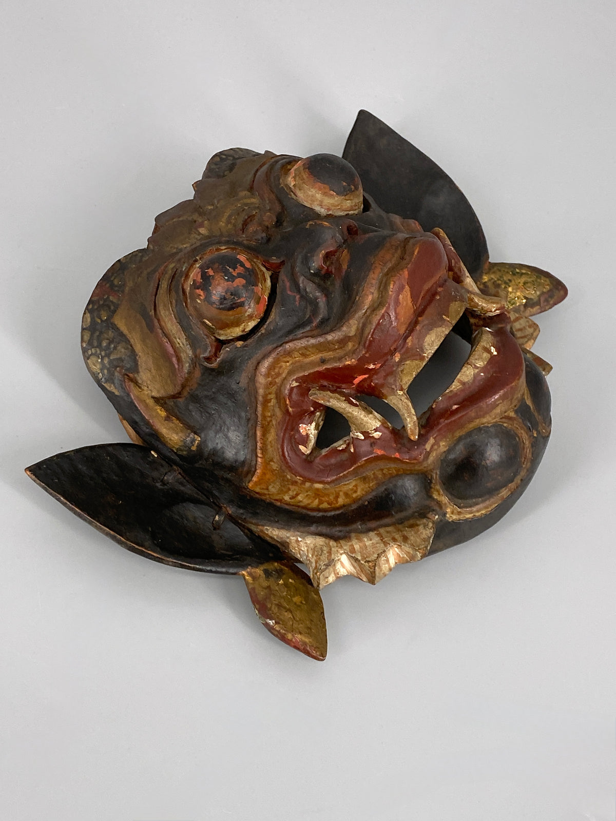 Balinesische Ravana Rakshasa Dämonen Holzmaske, Indonesien, 20. Jhd.