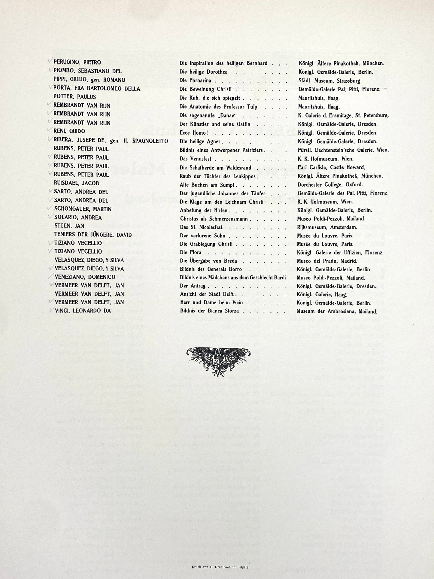 Mappen mit Grafiken in Halbledereinband des Jugendstils, Meisterwerke der Malerei, Alte Meister, Berlin ca. 1900