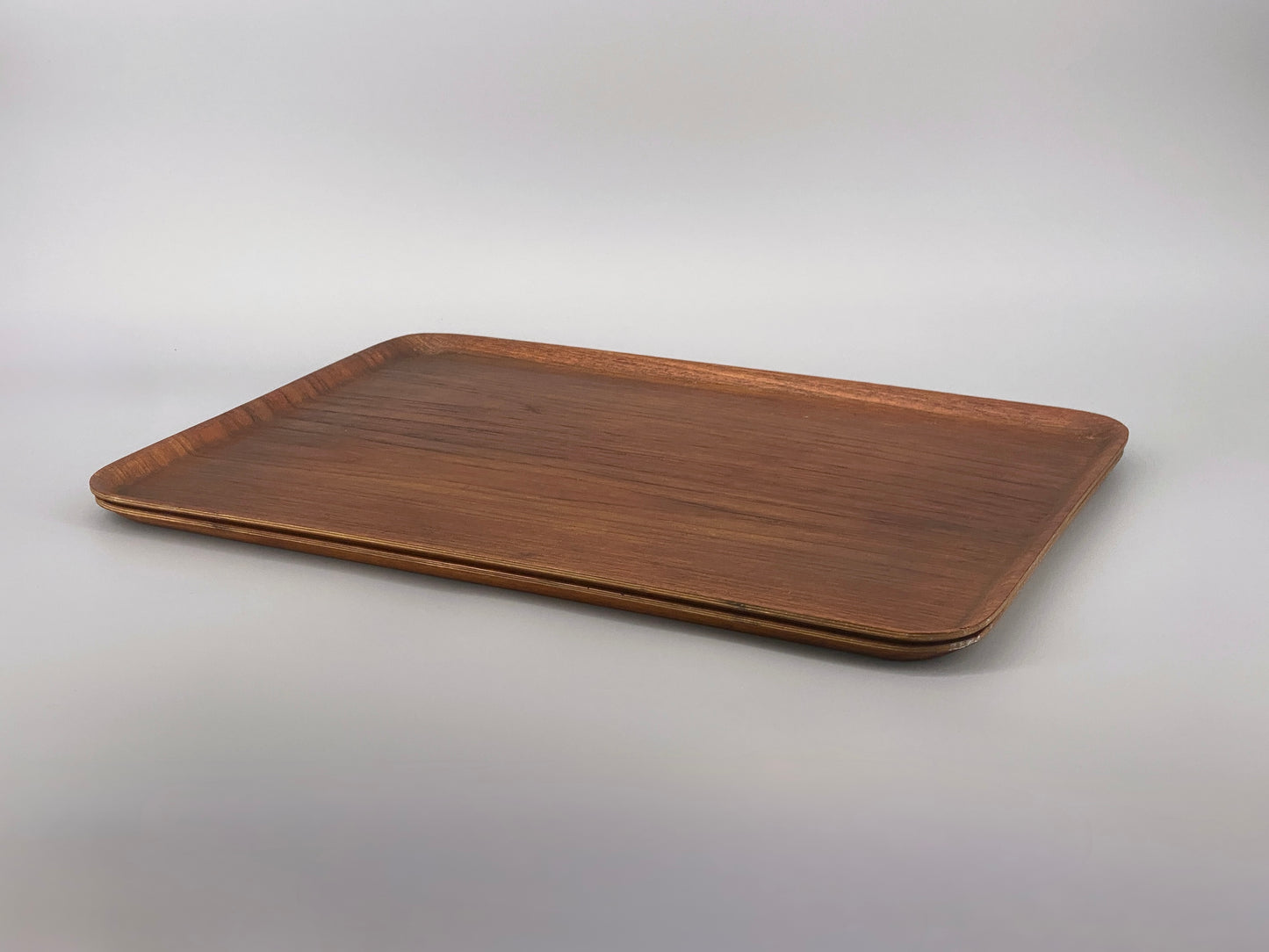 2 Stück Serviertablett aus Teakholz, Schweden, Mid Century