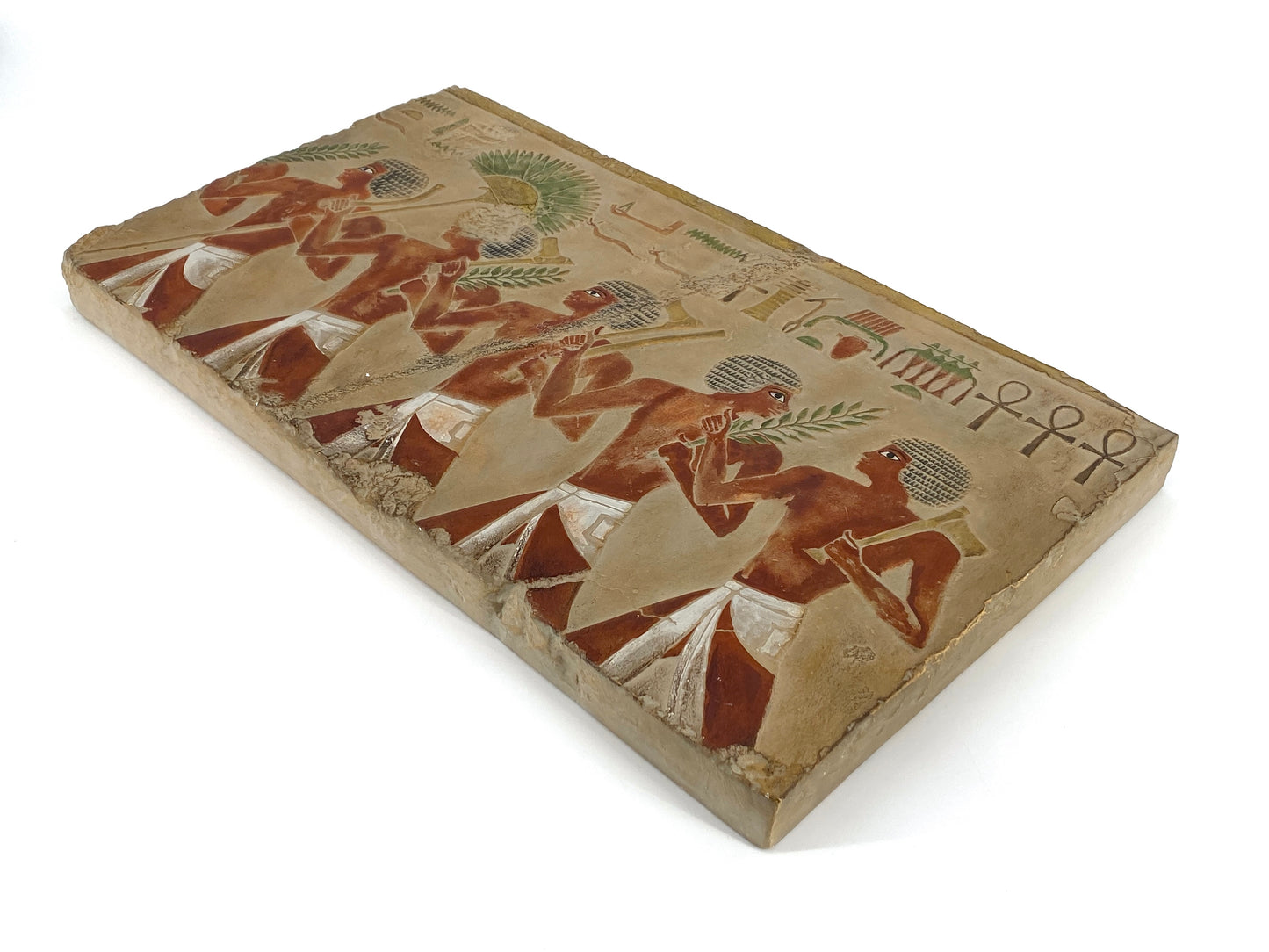 Ägyptisches Relief "Schönes Fest vom Wüstental", Replik der Gipsformerei (Staatliche Museen Berlin)