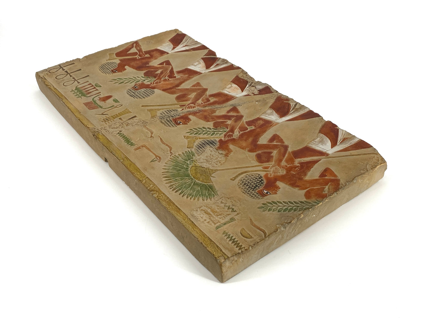 Ägyptisches Relief "Schönes Fest vom Wüstental", Replik der Gipsformerei (Staatliche Museen Berlin)