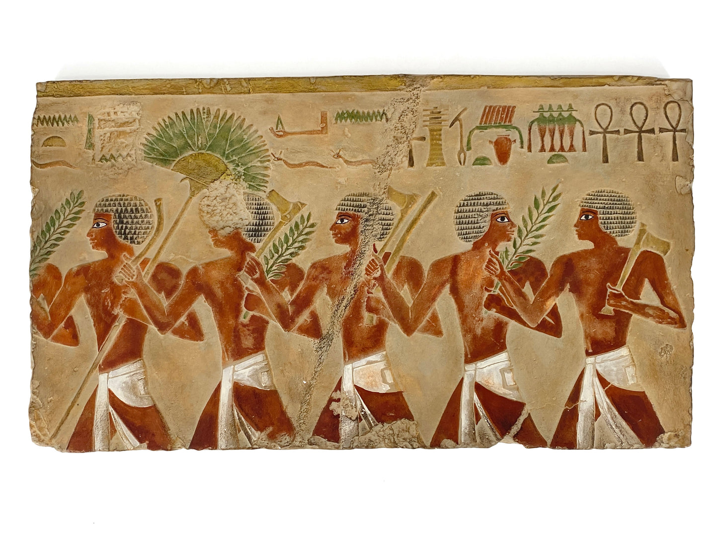 Ägyptisches Relief "Schönes Fest vom Wüstental", Replik der Gipsformerei (Staatliche Museen Berlin)