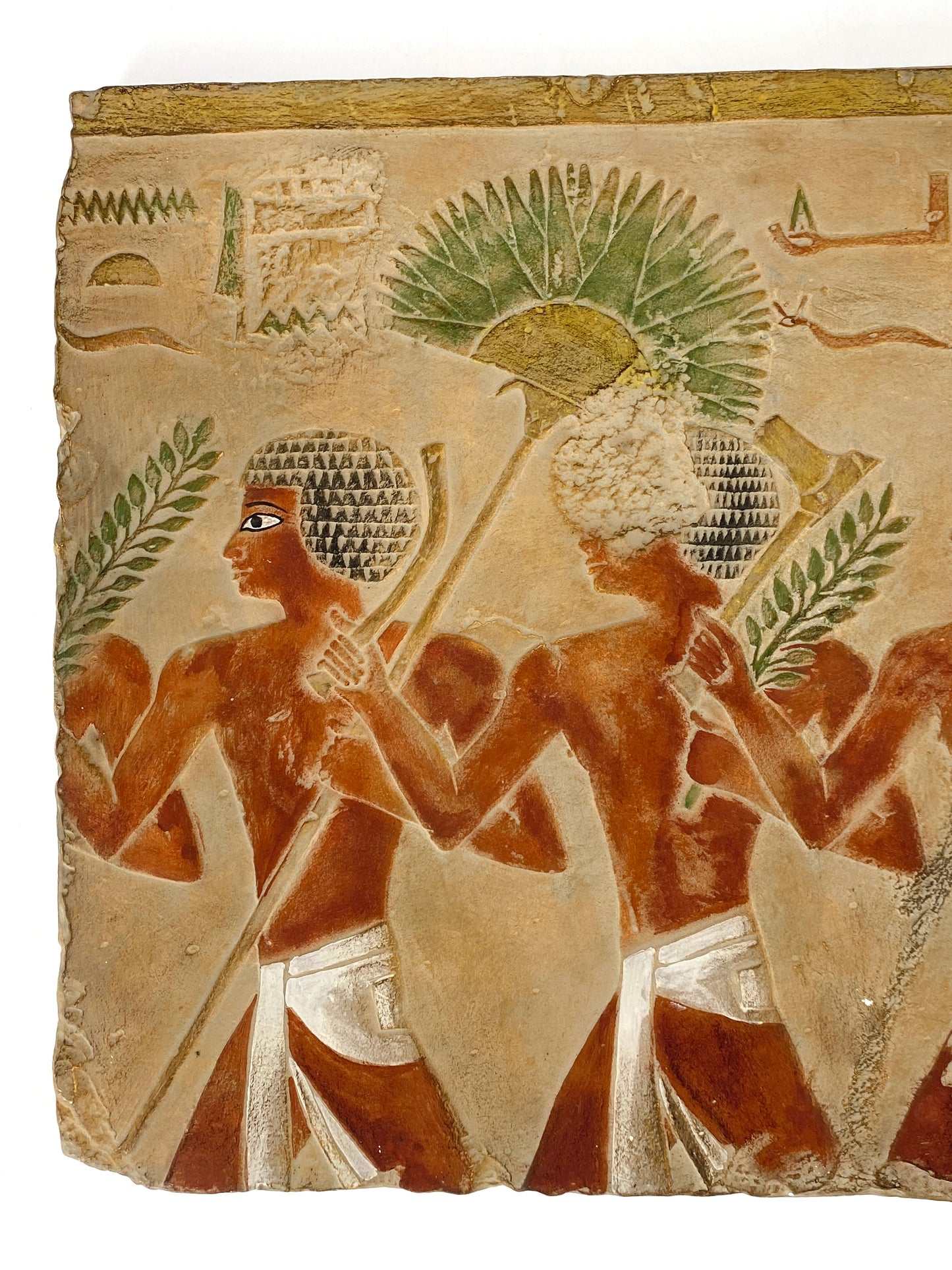 Ägyptisches Relief "Schönes Fest vom Wüstental", Replik der Gipsformerei (Staatliche Museen Berlin)