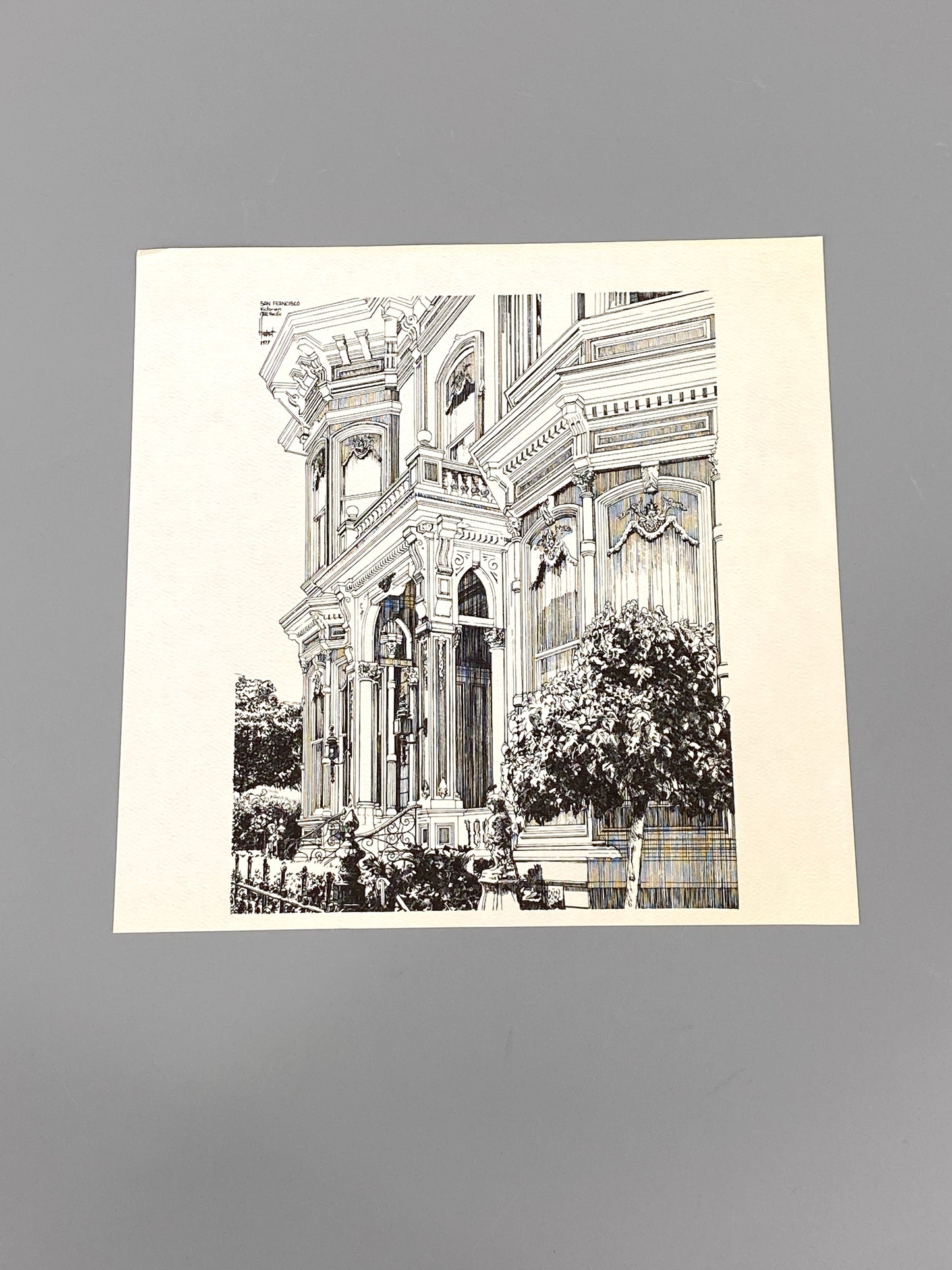 Sammlung mit 6 Lithografien von Horst Kampschulte in San Francisco, 1977