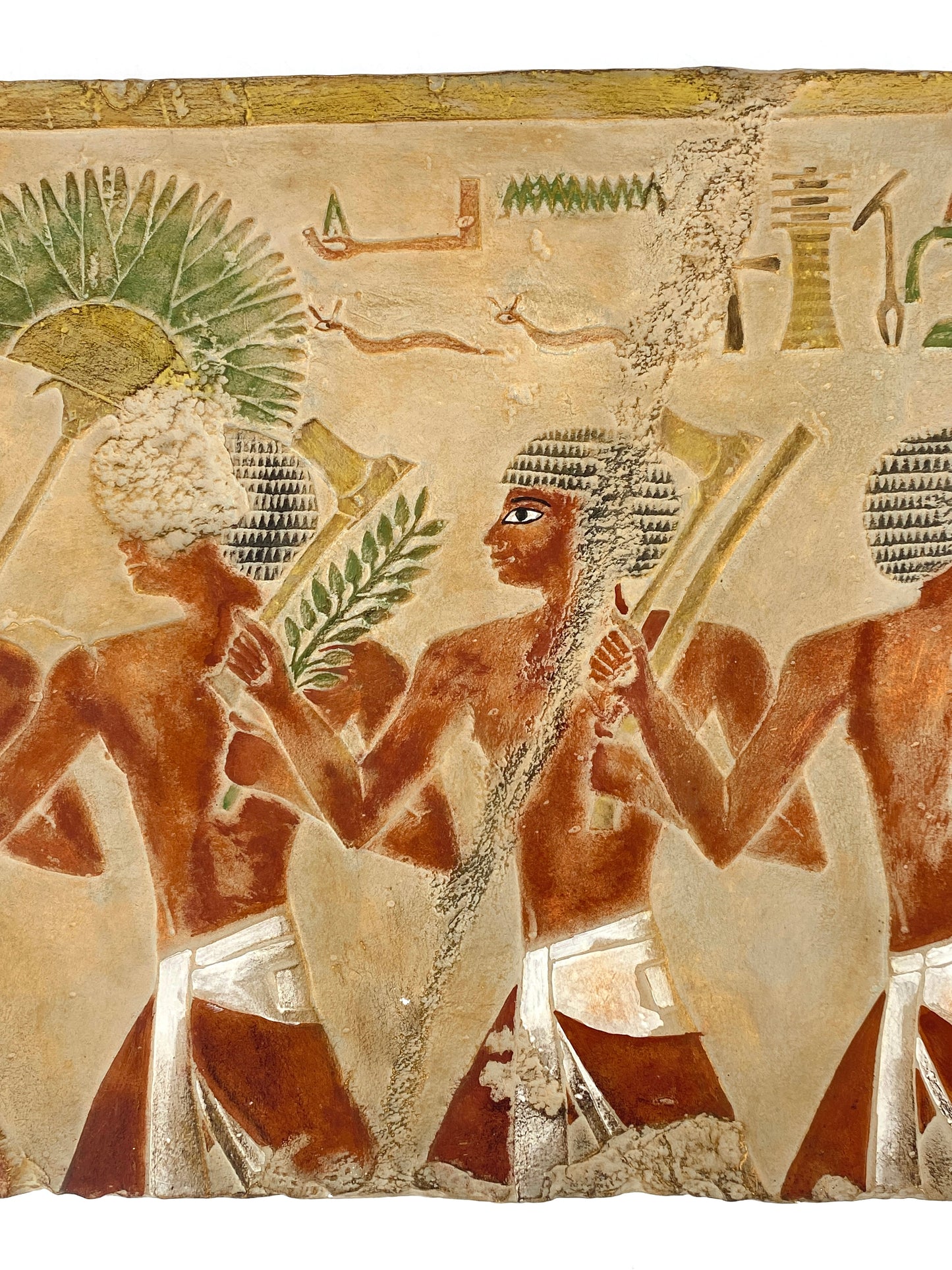 Ägyptisches Relief "Schönes Fest vom Wüstental", Replik der Gipsformerei (Staatliche Museen Berlin)