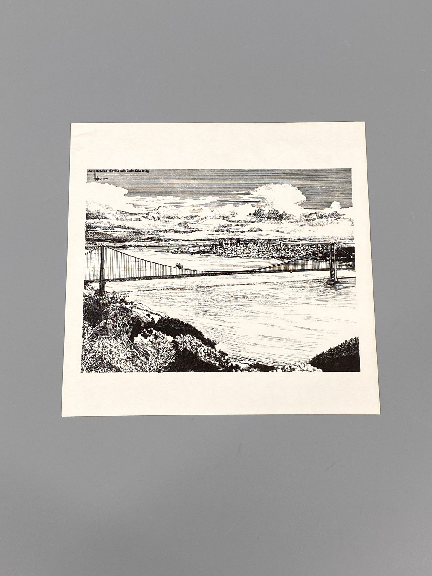 Sammlung mit 6 Lithografien von Horst Kampschulte in San Francisco, 1977