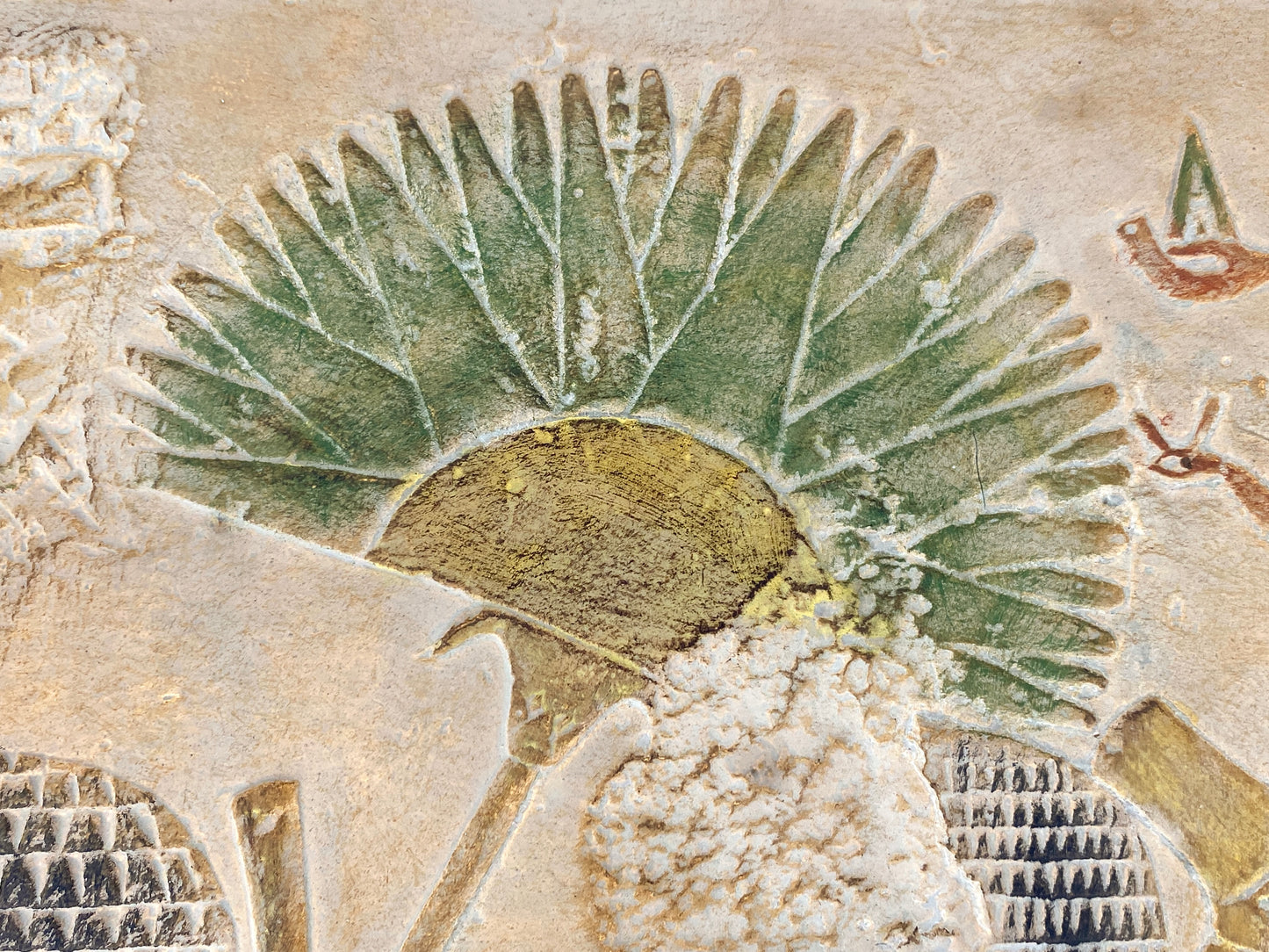 Ägyptisches Relief "Schönes Fest vom Wüstental", Replik der Gipsformerei (Staatliche Museen Berlin)