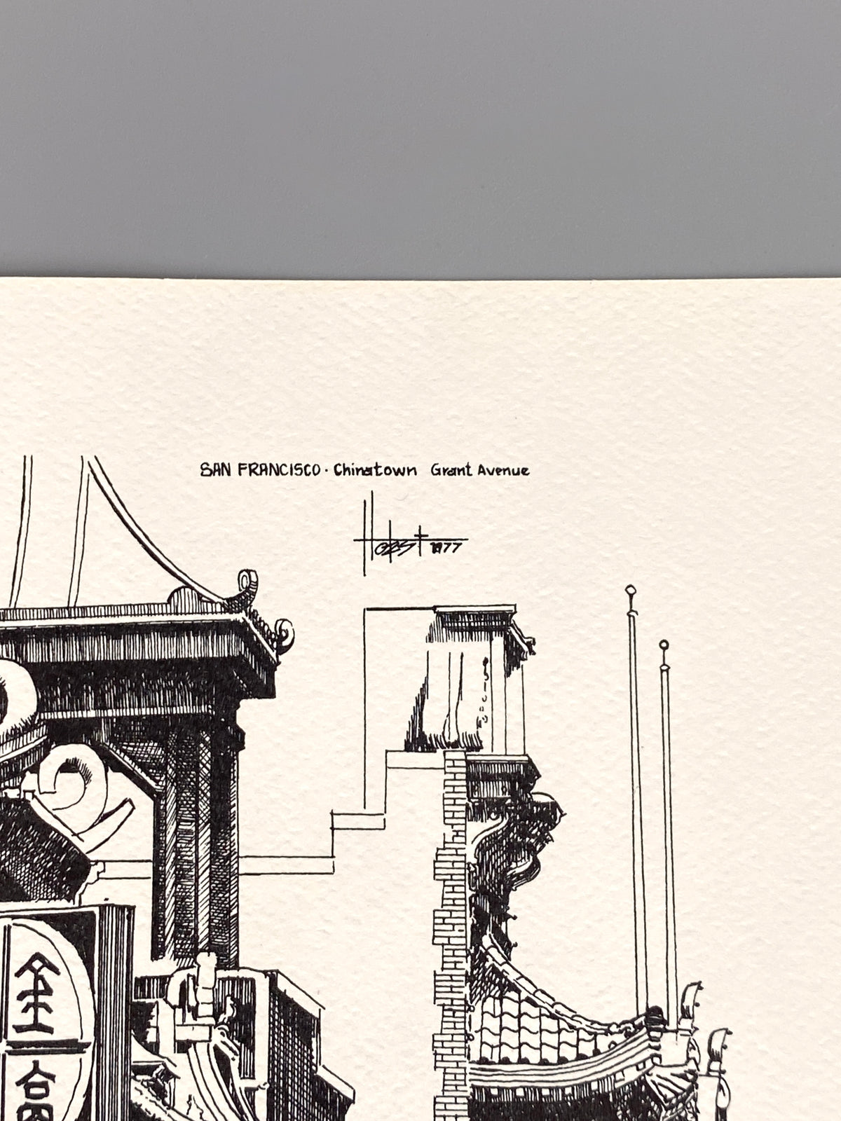 Sammlung mit 6 Lithografien von Horst Kampschulte in San Francisco, 1977