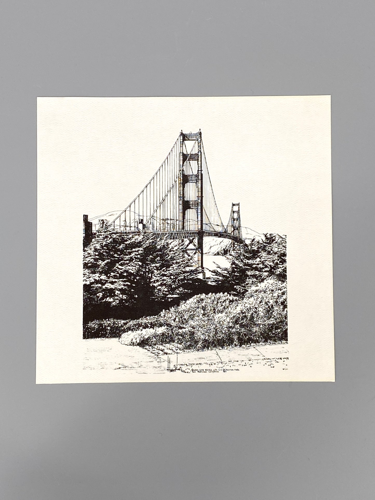 Sammlung mit 6 Lithografien von Horst Kampschulte in San Francisco, 1977