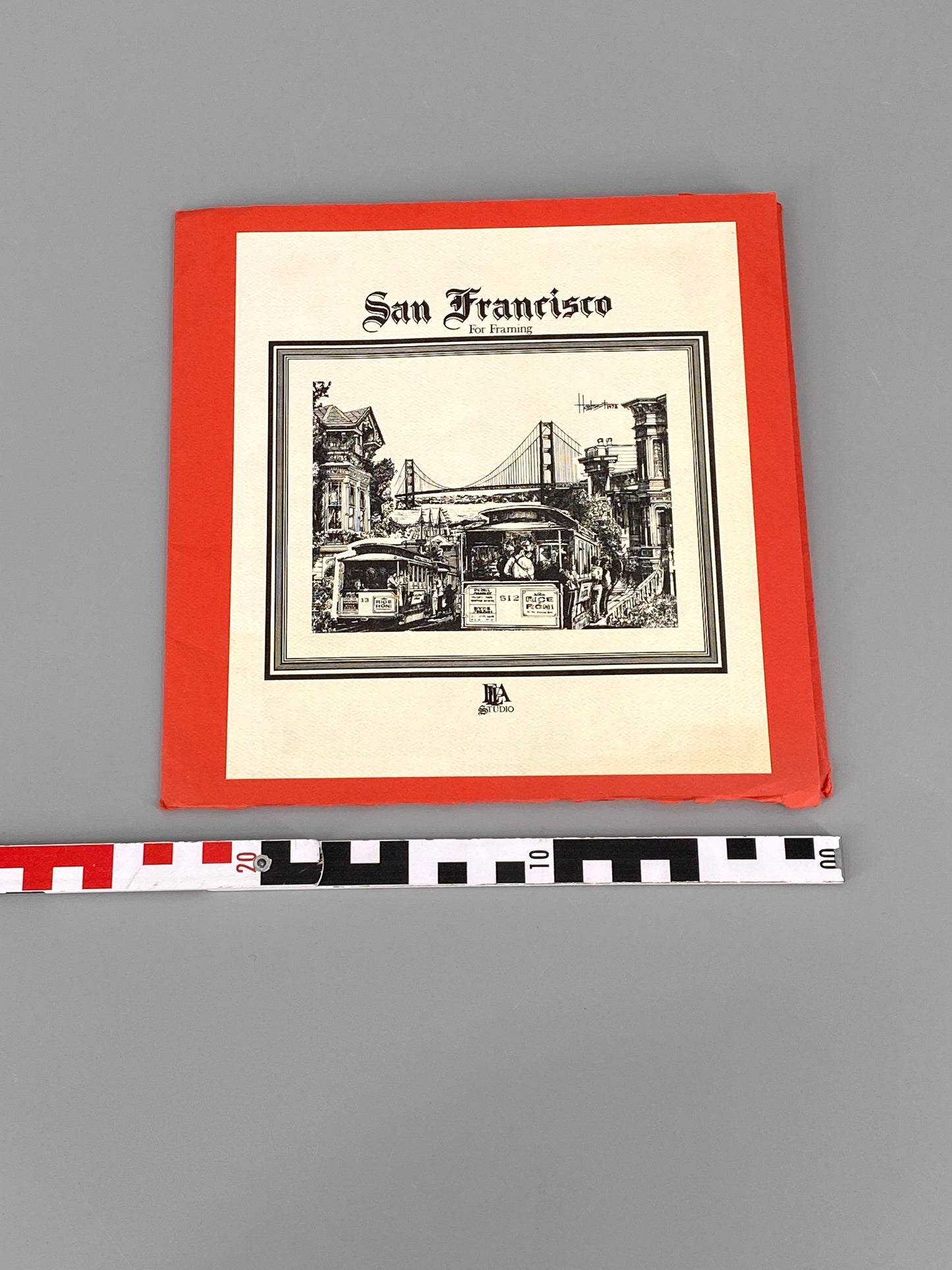 Sammlung mit 6 Lithografien von Horst Kampschulte in San Francisco, 1977
