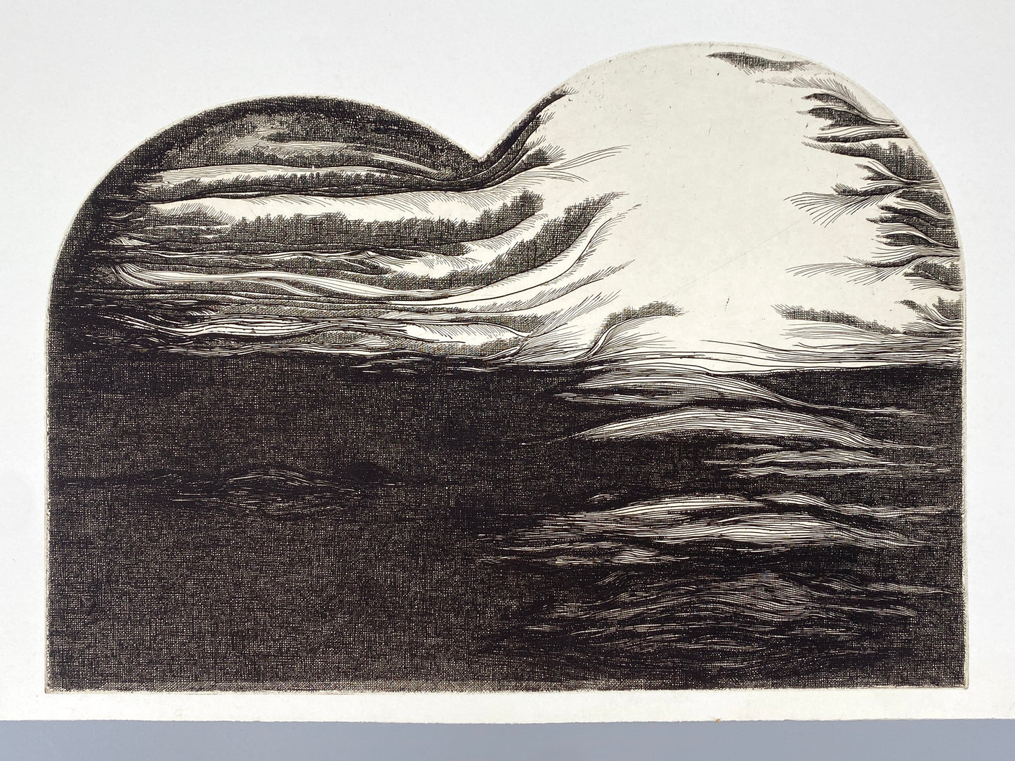 Radierung "Frieden" von Zdenka Rusova (geb. 1939), Edition der Griffelkunst-Vereinigung, Hamburg 1973