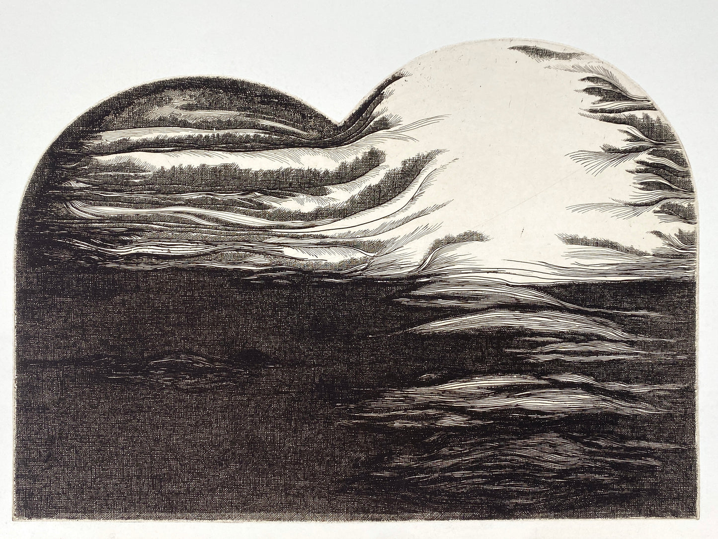 Radierung "Frieden" von Zdenka Rusova (geb. 1939), Edition der Griffelkunst-Vereinigung, Hamburg 1973