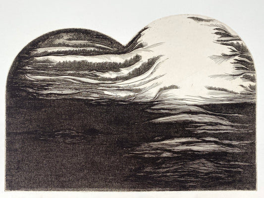 Radierung "Frieden" von Zdenka Rusova (geb. 1939), Edition der Griffelkunst-Vereinigung, Hamburg 1973