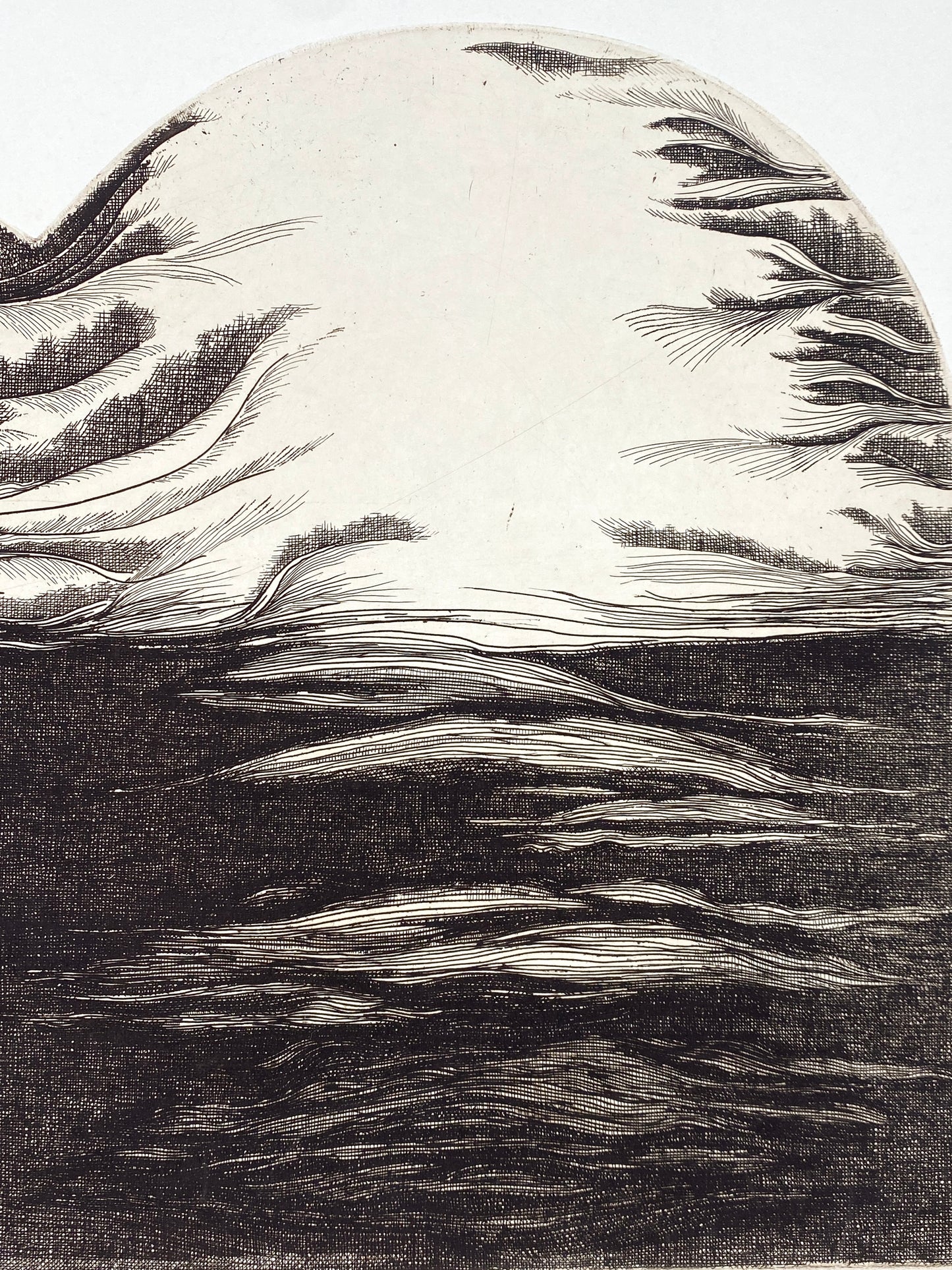 Radierung "Frieden" von Zdenka Rusova (geb. 1939), Edition der Griffelkunst-Vereinigung, Hamburg 1973