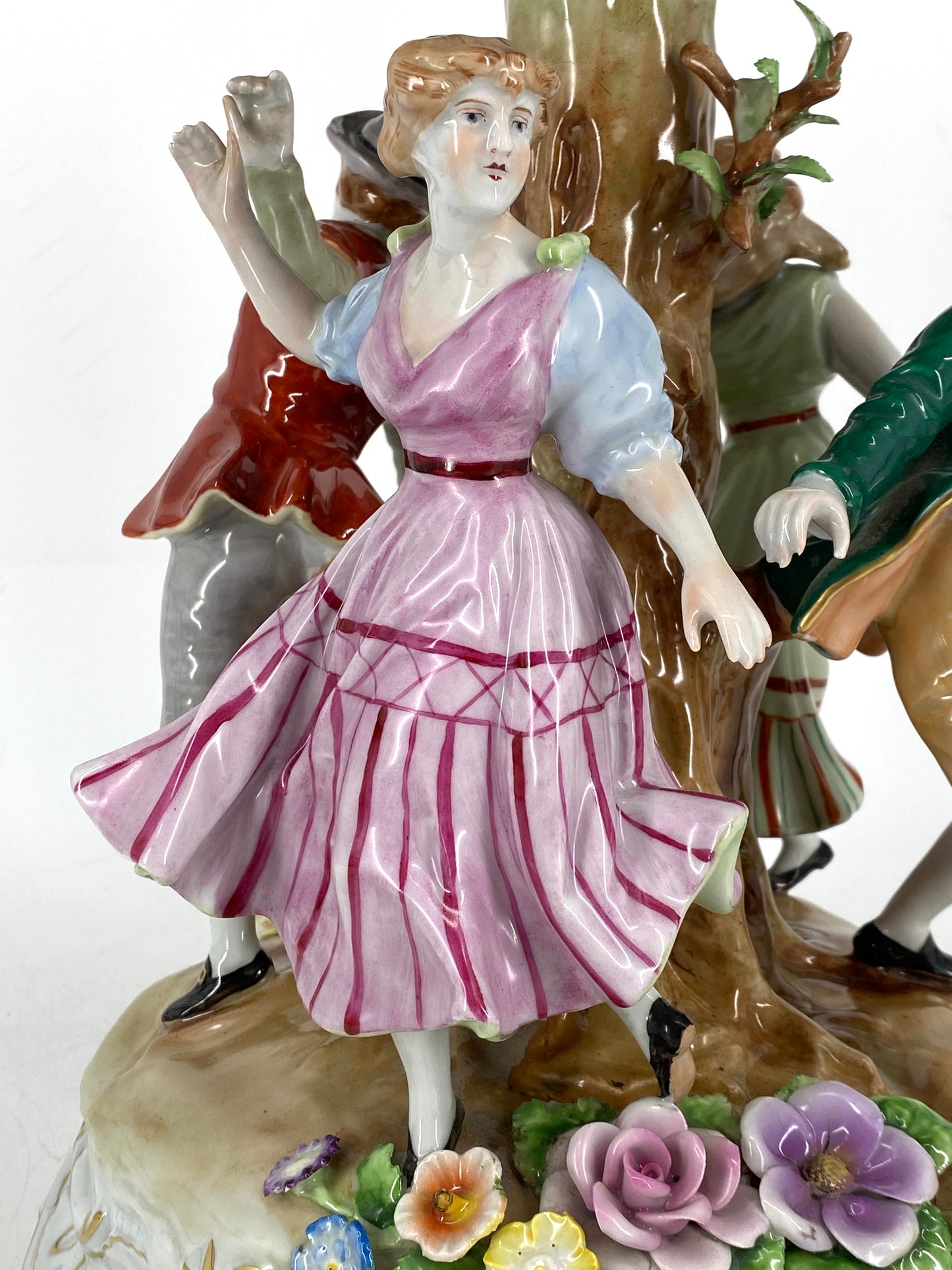 Tischlampe mit Lithophanien aus der Porzellanmanufaktur Plaue (Entwurf von Edmund Haase)