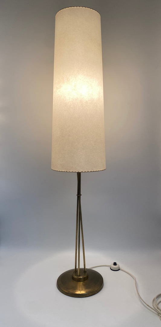 Stehlampe Messing, 50er