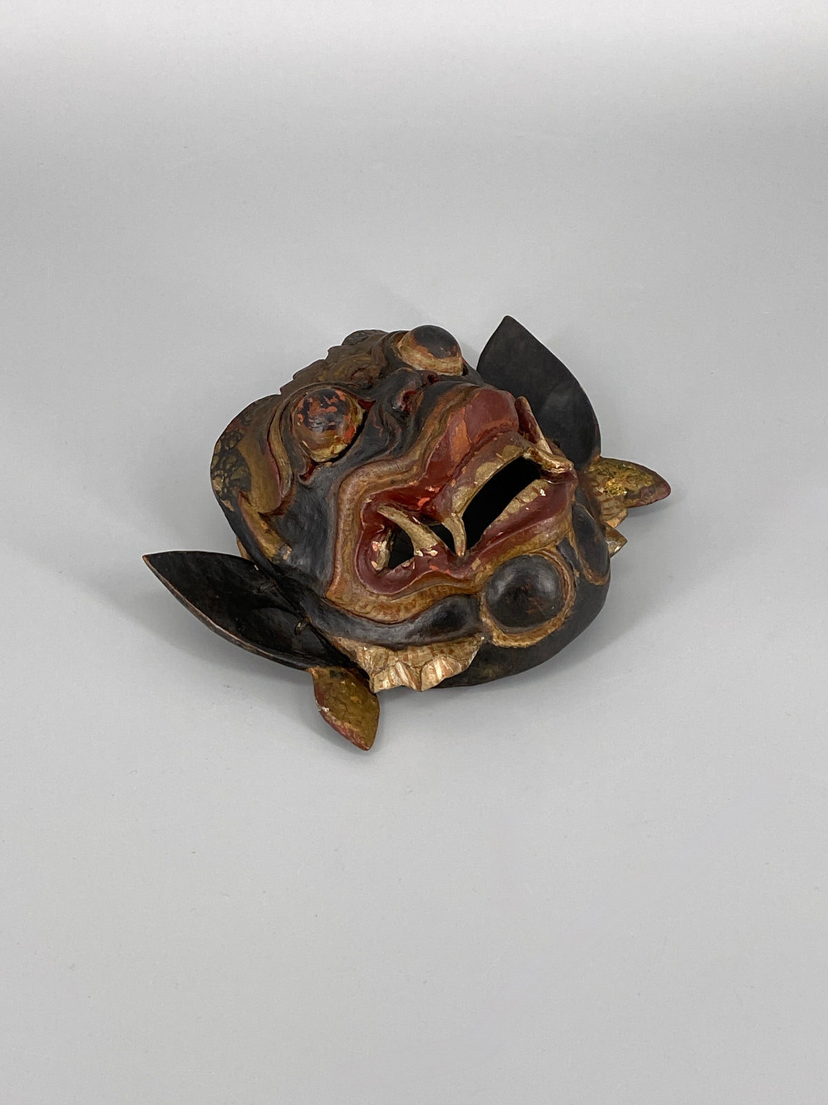 Balinesische Ravana Rakshasa Dämonen Holzmaske, Indonesien, 20. Jhd.