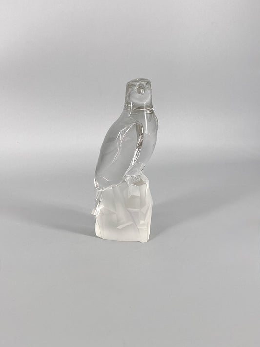Falke Skulptur aus 24% Bleikristall, Deutschland, 80er