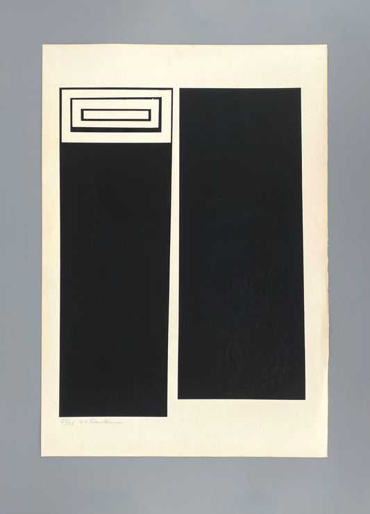 Signierter und nummerierter Siebdruck mit Prägung von Karl-Heinz Franke (1916‒2006)