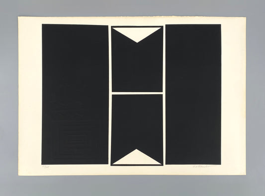 Signierter und nummerierter Siebdruck mit Prägedruck von Karl-Heinz Franke (1916‒2006)