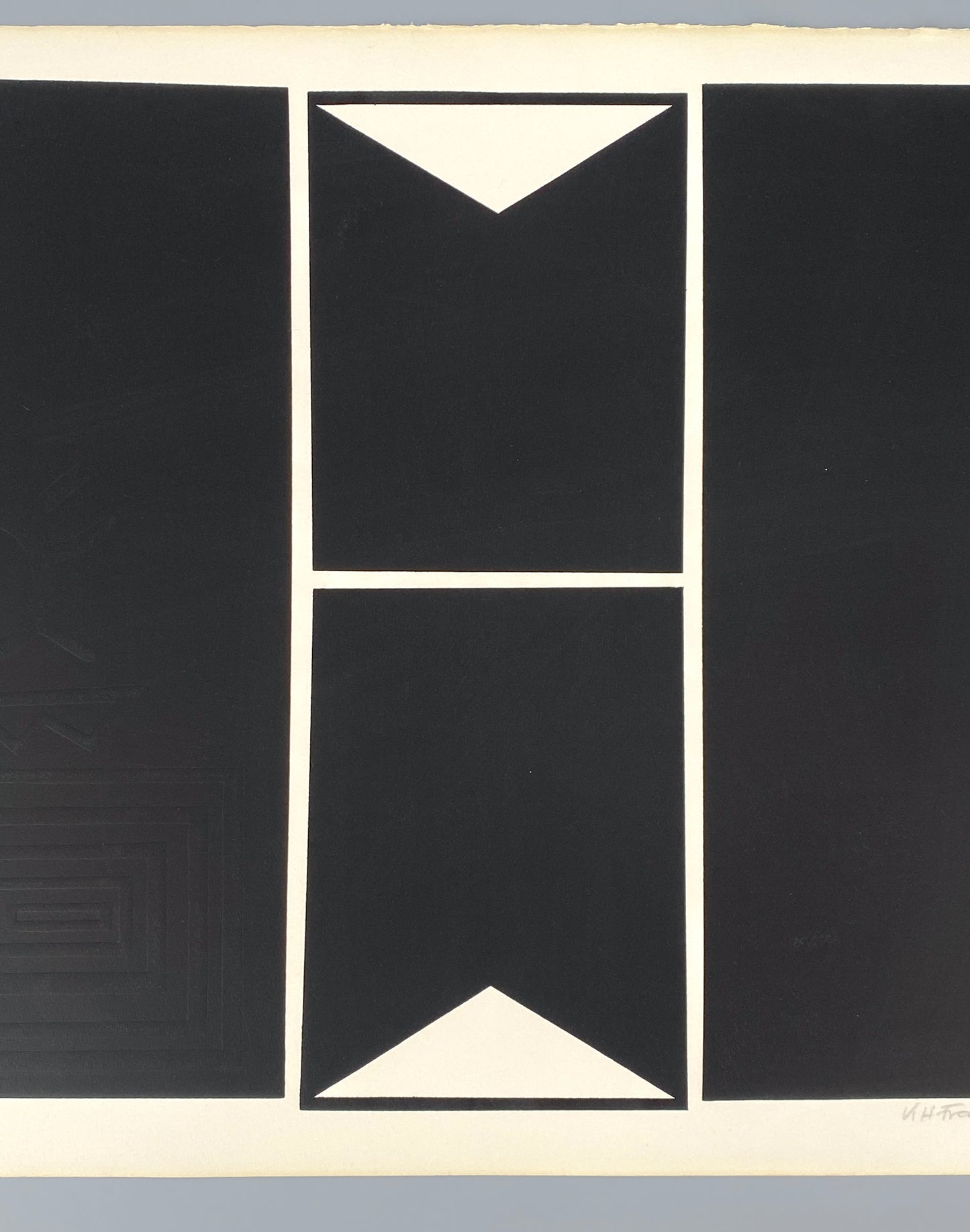 Signierter und nummerierter Siebdruck mit Prägedruck von Karl-Heinz Franke (1916‒2006)