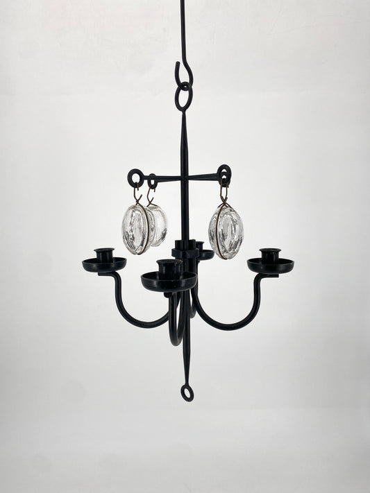 Geschmiedeter Kerzenhalter, 4-flammig im brutalistischen Stil, Erik Höglund zugeschrieben, Schweden 1960er