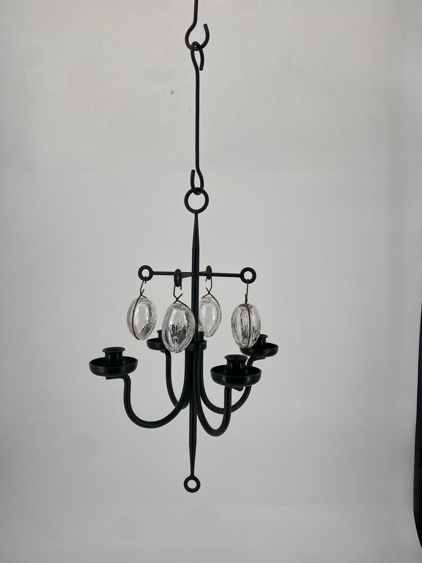 Geschmiedeter Kerzenhalter, 4-flammig im brutalistischen Stil, Erik Höglund zugeschrieben, Schweden 1960er