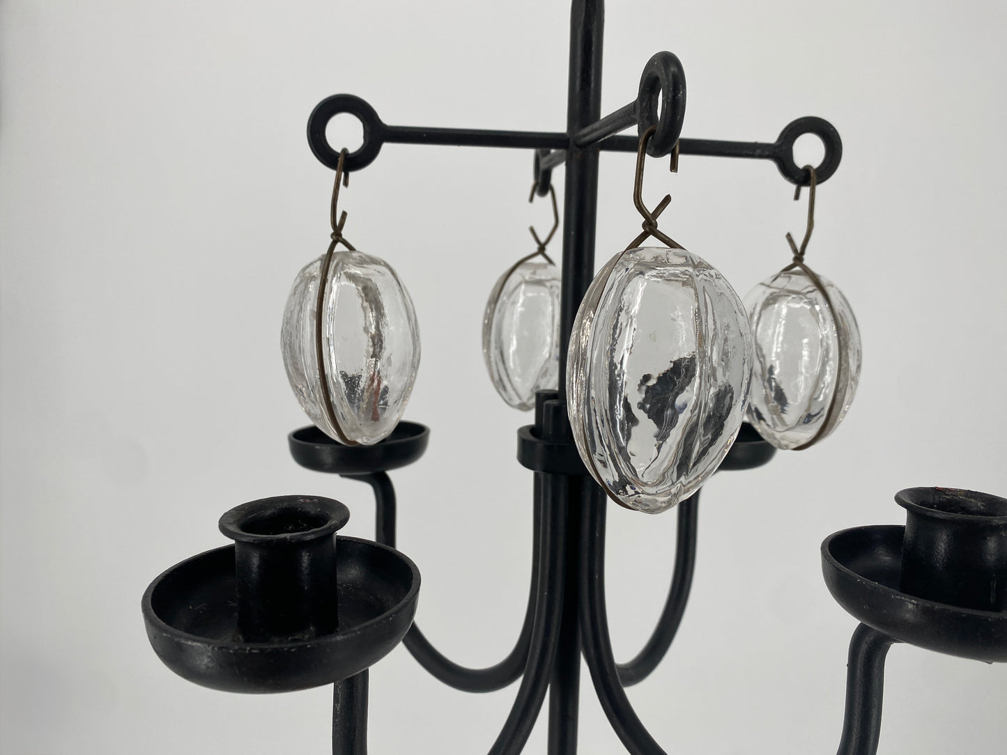 Geschmiedeter Kerzenhalter, 4-flammig im brutalistischen Stil, Erik Höglund zugeschrieben, Schweden 1960er