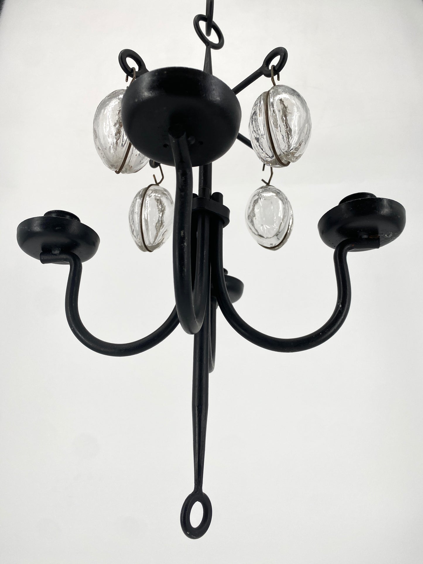 Geschmiedeter Kerzenhalter, 4-flammig im brutalistischen Stil, Erik Höglund zugeschrieben, Schweden 1960er