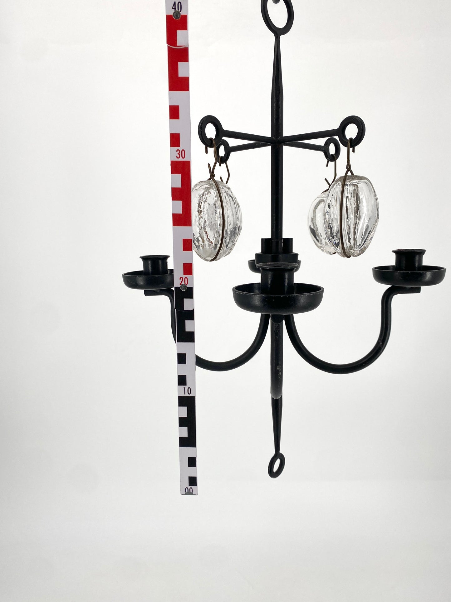 Geschmiedeter Kerzenhalter, 4-flammig im brutalistischen Stil, Erik Höglund zugeschrieben, Schweden 1960er